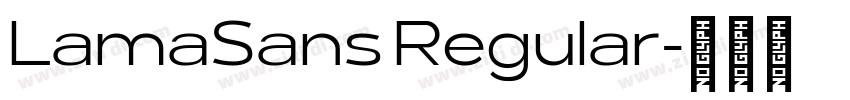 LamaSans Regular字体转换
